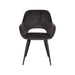 LABEL51 Eetkamerstoel Fer Antraciet Velours 58x57x87 cm-Eetkamerstoelen-LABEL51