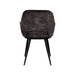 LABEL51 Eetkamerstoel Fer Antraciet Velours 58x57x87 cm-Eetkamerstoelen-LABEL51