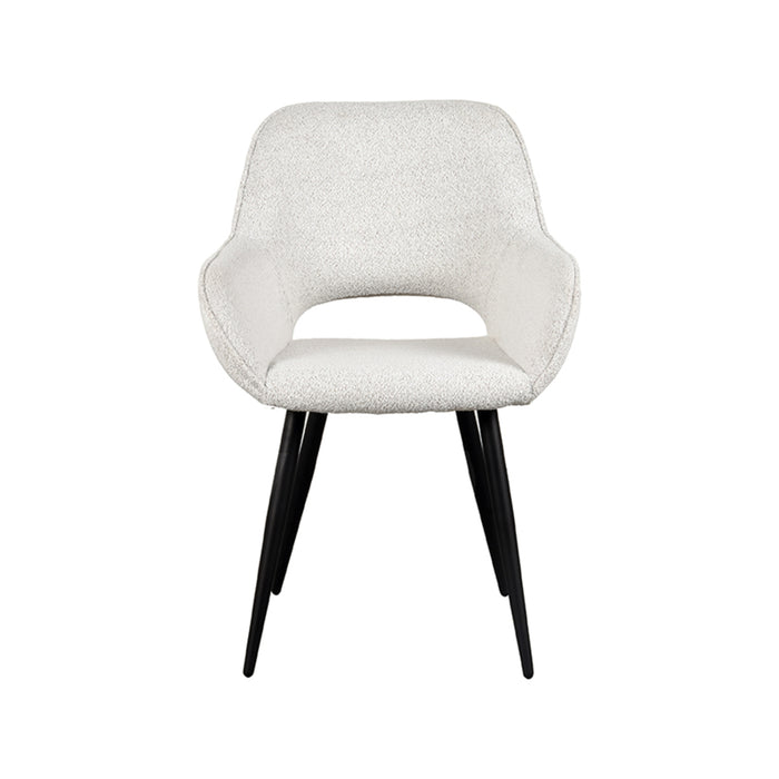 LABEL51 Eetkamerstoel Fer Champagne Boucle 58x57x87 cm-Eetkamerstoelen-LABEL51