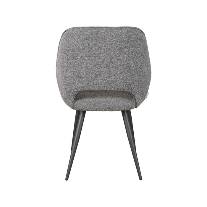 LABEL51 Eetkamerstoel Fer Grijs Boucle 58x57x87 cm-Eetkamerstoelen-LABEL51
