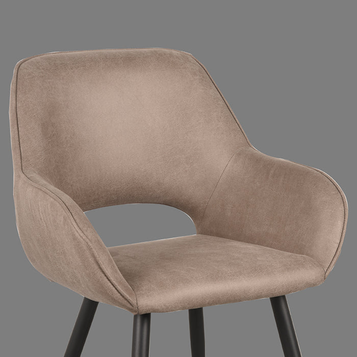 LABEL51 Eetkamerstoel Fer - Taupe - Micro Suede-Eetkamerstoelen-LABEL51