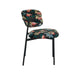 LABEL51 Eetkamerstoel Ferry - Printed Flamingo - Fluweel-Eetkamerstoelen-LABEL51