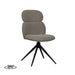 LABEL51 Eetkamerstoel Finn - Truffel grijs - Boucle - Black Frame - Draaibaar-Eetkamerstoelen-LABEL51