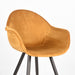 LABEL51 Eetkamerstoel Forli Oker Fluweel 60x58x83 cm-Eetkamerstoelen-LABEL51