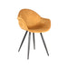 LABEL51 Eetkamerstoel Forli Oker Fluweel 60x58x83 cm-Eetkamerstoelen-LABEL51