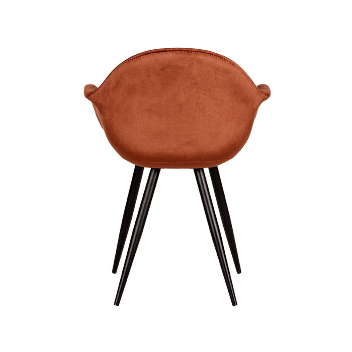 LABEL51 Eetkamerstoel Forli Rust Fluweel 60x58x83 cm-Eetkamerstoelen-LABEL51