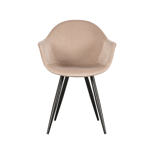 LABEL51 Eetkamerstoel Forli - Zand - Fluweel-Eetkamerstoelen-LABEL51