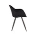 LABEL51 Eetkamerstoel Forli Zwart Fluweel 60x58x83 cm-Eetkamerstoelen-LABEL51