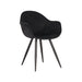 LABEL51 Eetkamerstoel Forli Zwart Fluweel 60x58x83 cm-Eetkamerstoelen-LABEL51