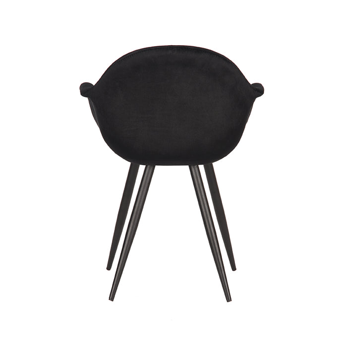 LABEL51 Eetkamerstoel Forli - Zwart - Fluweel-Eetkamerstoelen-LABEL51