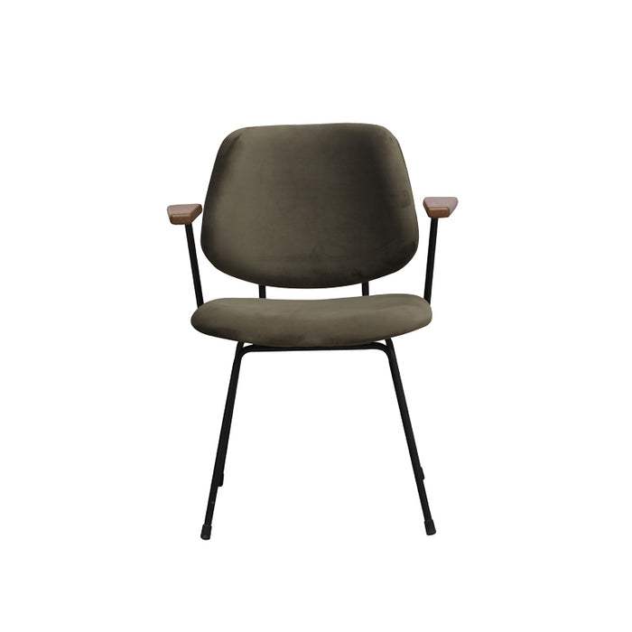 Eetkamerstoel Gastron - Hunter - Fluweel-Eetkamerstoelen-LABEL51