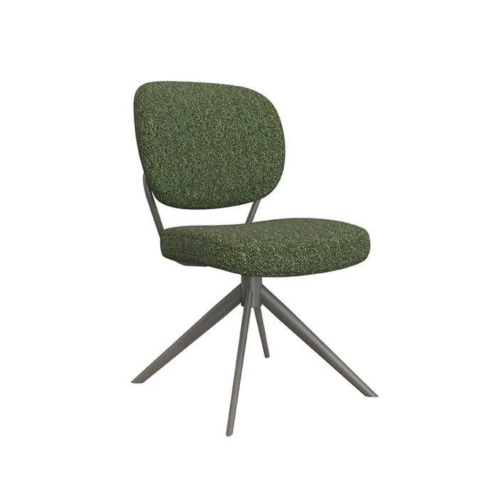 LABEL51 Eetkamerstoel Geneva - Forest - Boucle - Forest Frame - Draaibaar-Eetkamerstoelen-LABEL51