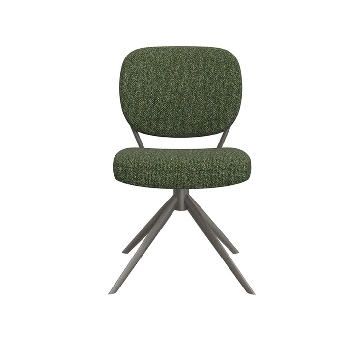 LABEL51 Eetkamerstoel Geneva - Forest - Boucle - Forest Frame - Draaibaar-Eetkamerstoelen-LABEL51