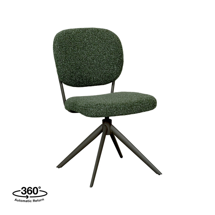 LABEL51 Eetkamerstoel Geneva Forest Royal boucle Forest metalen