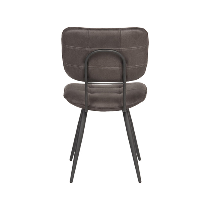 LABEL51 Eetkamerstoel Gus - Antraciet - Microvezel-Eetkamerstoelen-LABEL51