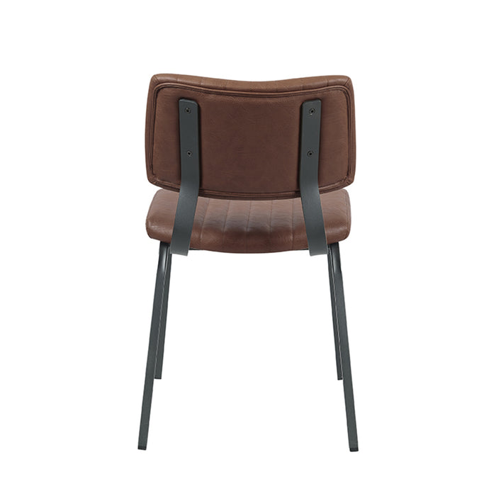 LABEL51 Eetkamerstoel Gusto - Bruin - Kunstleder-Eetkamerstoelen-LABEL51