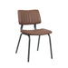 LABEL51 Eetkamerstoel Gusto - Bruin - PU-Leder - Black Frame-Eetkamerstoelen-LABEL51