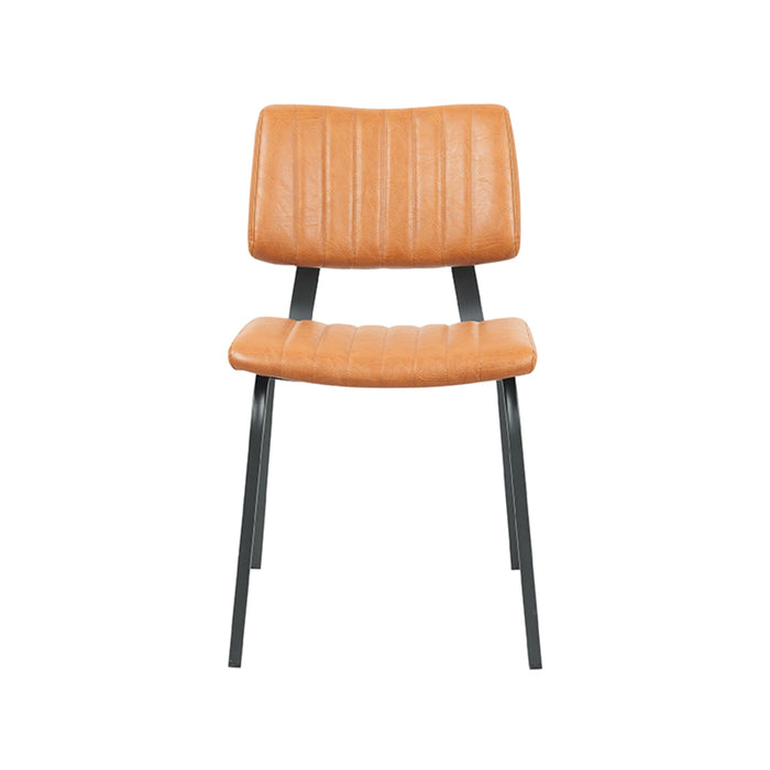 LABEL51 Eetkamerstoel Gusto - Cognac - Kunstleder-Eetkamerstoelen-LABEL51