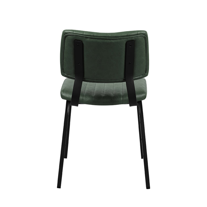 LABEL51 Eetkamerstoel Gusto - Hunter - PU-Leder - Black Frame-Eetkamerstoelen-LABEL51