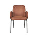 LABEL51 Eetkamerstoel Jari Cognac Microvezel 55x60x86 cm-Eetkamerstoelen-LABEL51
