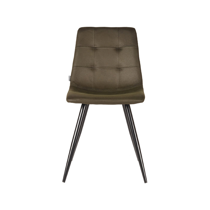 LABEL51 Eetkamerstoel Jay Army Microvezel 45x56x84 cm-Eetkamerstoelen-LABEL51