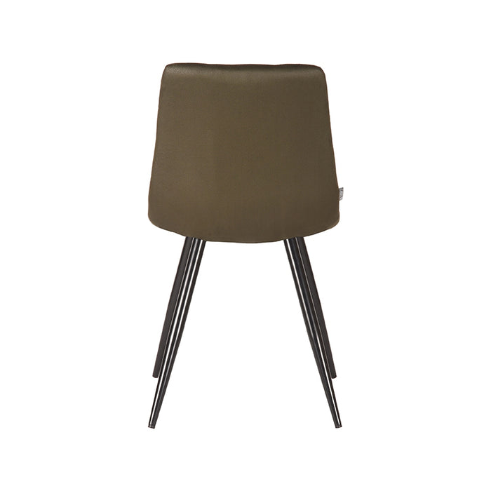 LABEL51 Eetkamerstoel Jay Army Microvezel 45x56x84 cm-Eetkamerstoelen-LABEL51
