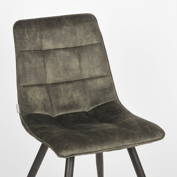 LABEL51 Eetkamerstoel Jelt - Hunter - Velours-Eetkamerstoelen-LABEL51