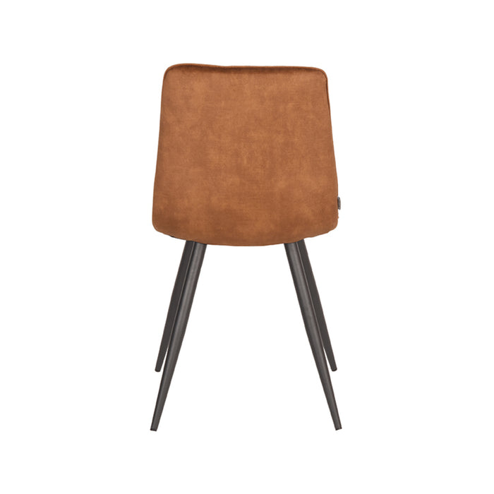 LABEL51 Eetkamerstoel Jelt Oker Velours 45x56x84 cm-Eetkamerstoelen-LABEL51
