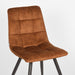 LABEL51 Eetkamerstoel Jelt - Oker - Velours - Zwart Metalen Frame-Eetkamerstoelen-LABEL51