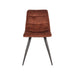 LABEL51 Eetkamerstoel Jelt - Rust - Velours - Zwart Metalen Frame-Eetkamerstoelen-LABEL51