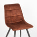 LABEL51 Eetkamerstoel Jelt - Rust - Velours - Zwart Metalen Frame-Eetkamerstoelen-LABEL51
