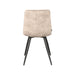 LABEL51 Eetkamerstoel Jelt - Zand - Velours - Zwart Metalen Frame-Eetkamerstoelen-LABEL51