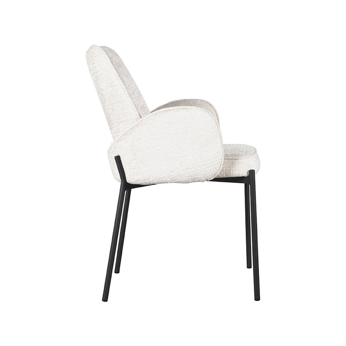 LABEL51 Eetkamerstoel Joni Crème Elegance 55x60x86 cm-Eetkamerstoelen-LABEL51