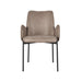 LABEL51 Eetkamerstoel Joni Taupe Micro Suede 55x60x86 cm-Eetkamerstoelen-LABEL51