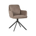 LABEL51 Eetkamerstoel Joy Taupe Micro Suede Draaibaar 58x63x83 cm-Eetkamerstoelen-LABEL51