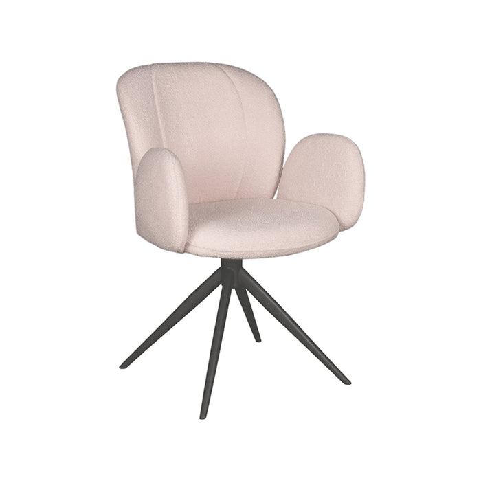 LABEL51 Eetkamerstoel Kimball - Naturel - Boucle - Draaibaar-Eetkamerstoelen-LABEL51