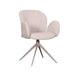 LABEL51 Eetkamerstoel Kimball Naturel Boucle Taupe Metalen Frame-Eetkamerstoelen-LABEL51