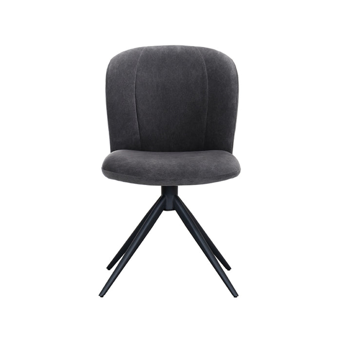 LABEL51 Eetkamerstoel Kimo - Antraciet - Cosmo - Draaibaar-Eetkamerstoelen-LABEL51