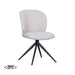 LABEL51 Eetkamerstoel Kimo Naturel Boucle Draaibaar 49x62x85 cm-Eetkamerstoelen-LABEL51