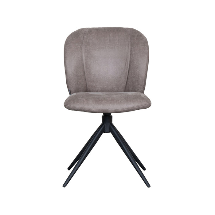 LABEL51 Eetkamerstoel Kimo - Taupe - Micro Suede - Draaibaar-Eetkamerstoelen-LABEL51
