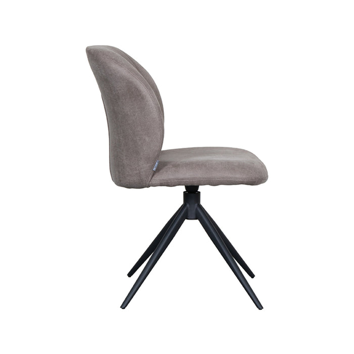 LABEL51 Eetkamerstoel Kimo - Taupe - Micro Suede - Draaibaar-Eetkamerstoelen-LABEL51