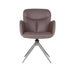 LABEL51 Eetkamerstoel Lasse - Bruin - Microfiber - Taupe Frame-Eetkamerstoelen-LABEL51