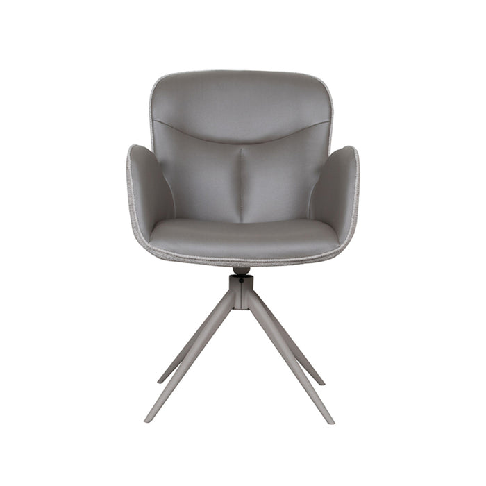 LABEL51 Eetkamerstoel Lasse Forest Microvezel Taupe Metalen Frame-Eetkamerstoelen-LABEL51