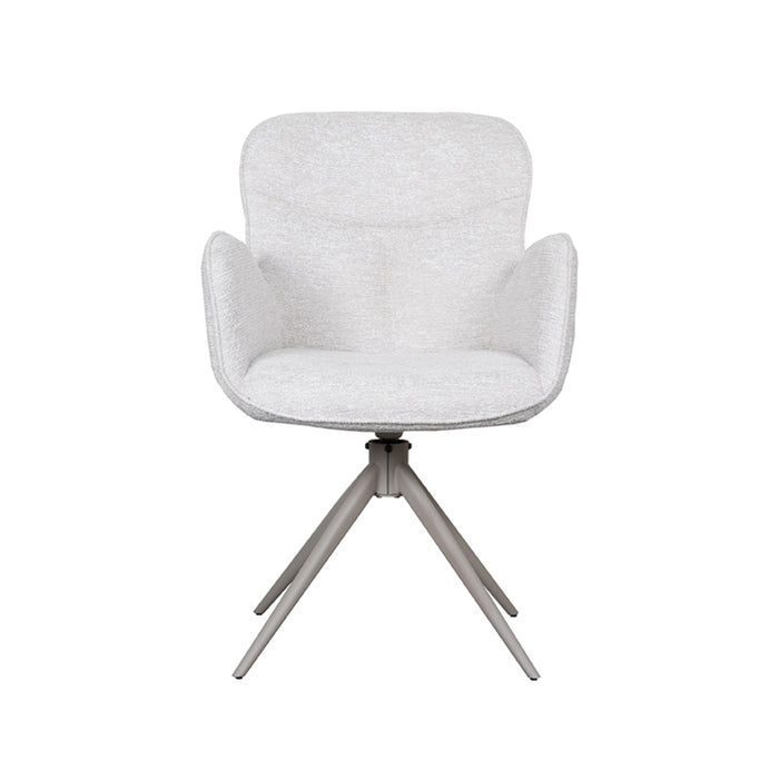 LABEL51 Eetkamerstoel Lasse - Naturel - Canyon - Taupe Frame - Draaibaar-Eetkamerstoelen-LABEL51