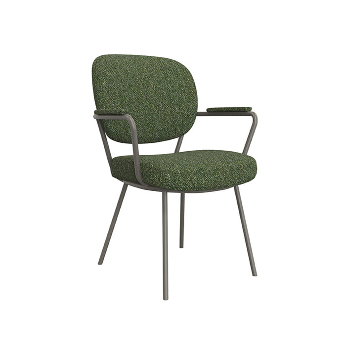 LABEL51 Eetkamerstoel Lausanne - Forest - Boucle - Forest Frame-Eetkamerstoelen-LABEL51