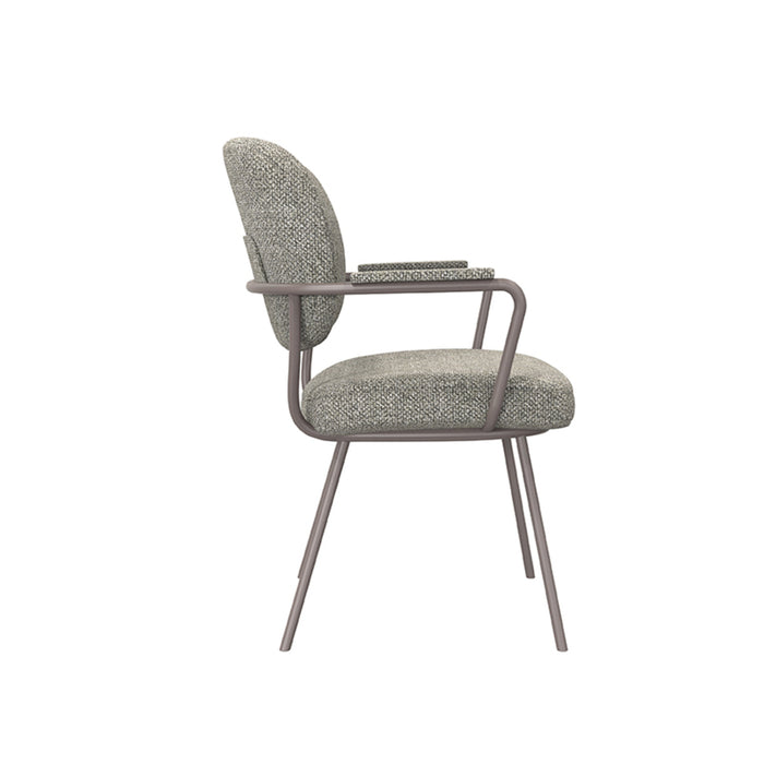 LABEL51 Eetkamerstoel Lausanne - Mushroom - Royal Boucle - Brons-Eetkamerstoelen-LABEL51