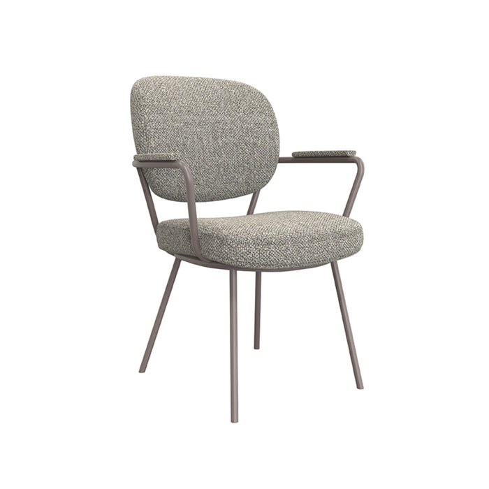LABEL51 Eetkamerstoel Lausanne - Mushroom - Royal Boucle - Brons-Eetkamerstoelen-LABEL51