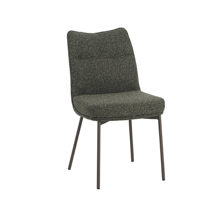 LABEL51 Eetkamerstoel Lennon - Forest - Boucle - Black Frame-Eetkamerstoelen-LABEL51