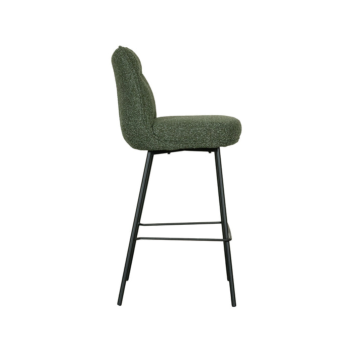 LABEL51 Eetkamerstoel Lennon Forest Royal boucle hoog 46x55x107 cm