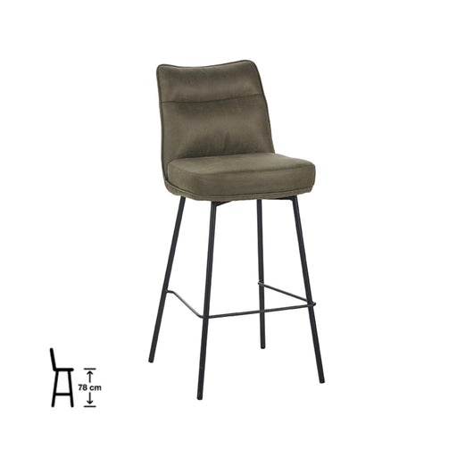 LABEL51 Eetkamerstoel Lennon - Moss - Micro Suede - Hoog-Eetkamerstoelen-LABEL51